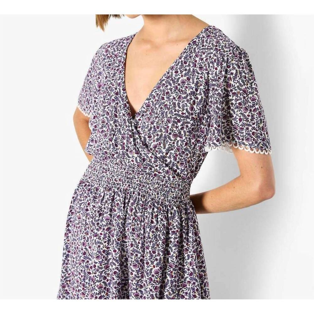 NEW APRICOT ditsy print dress in purple - Picture 5 of 5